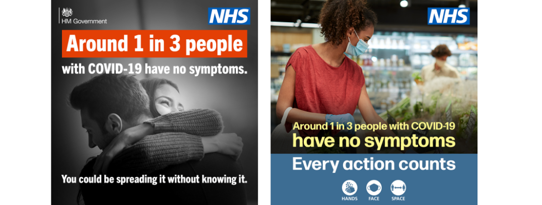 COVID-19 Around 1 in 3 people have no symptoms banner.png